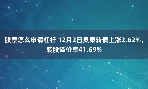 股票怎么申请杠杆 12月2日灵康转债上涨2.62%，转股溢价率41.69%